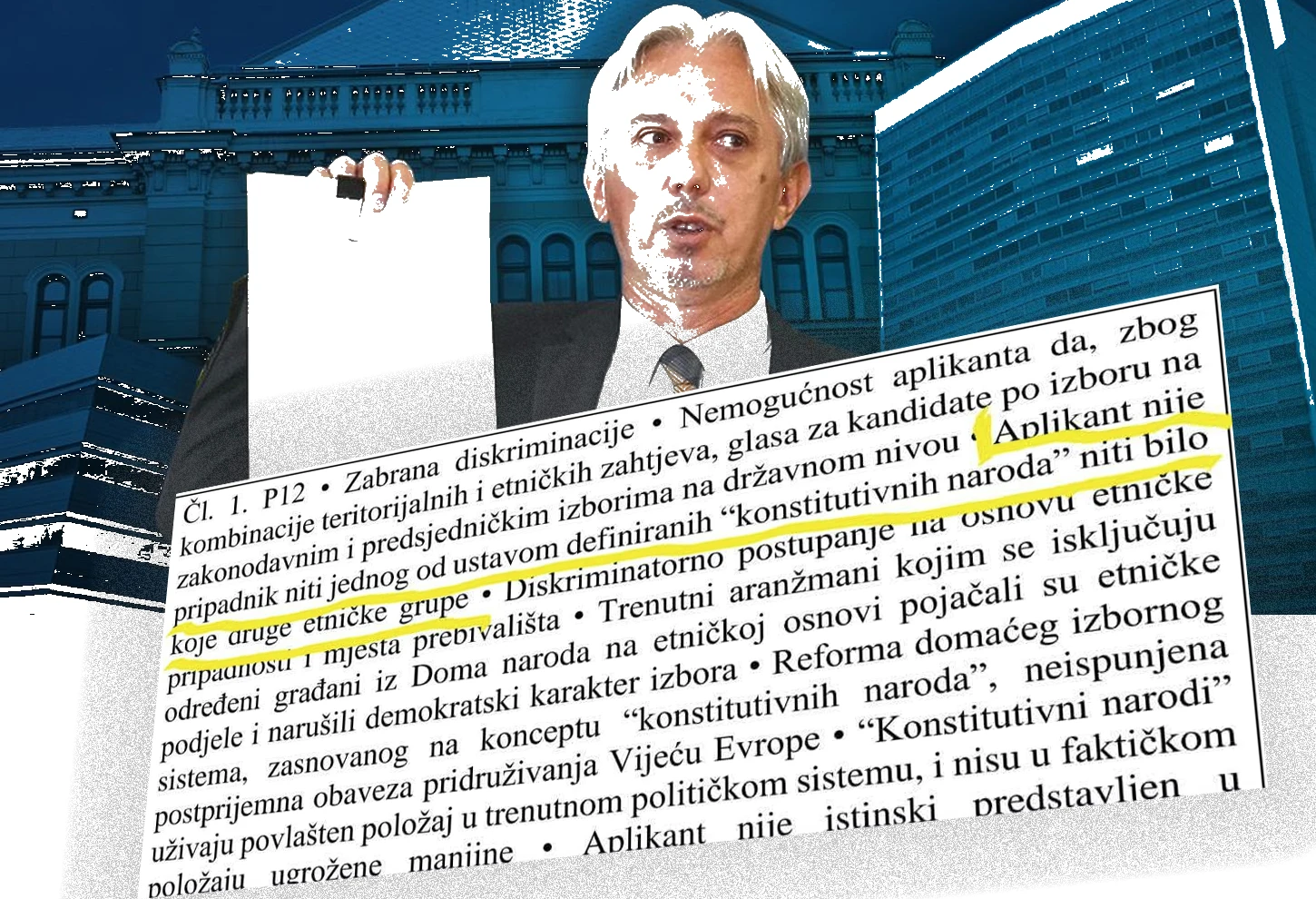 Sud je prvo prihvatio apelaciju Kovačevića zbog tvrdnje da nije pripadnik konstitutivnih naroda