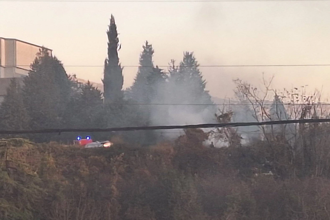 Izbio požar u krugu SKB Mostar