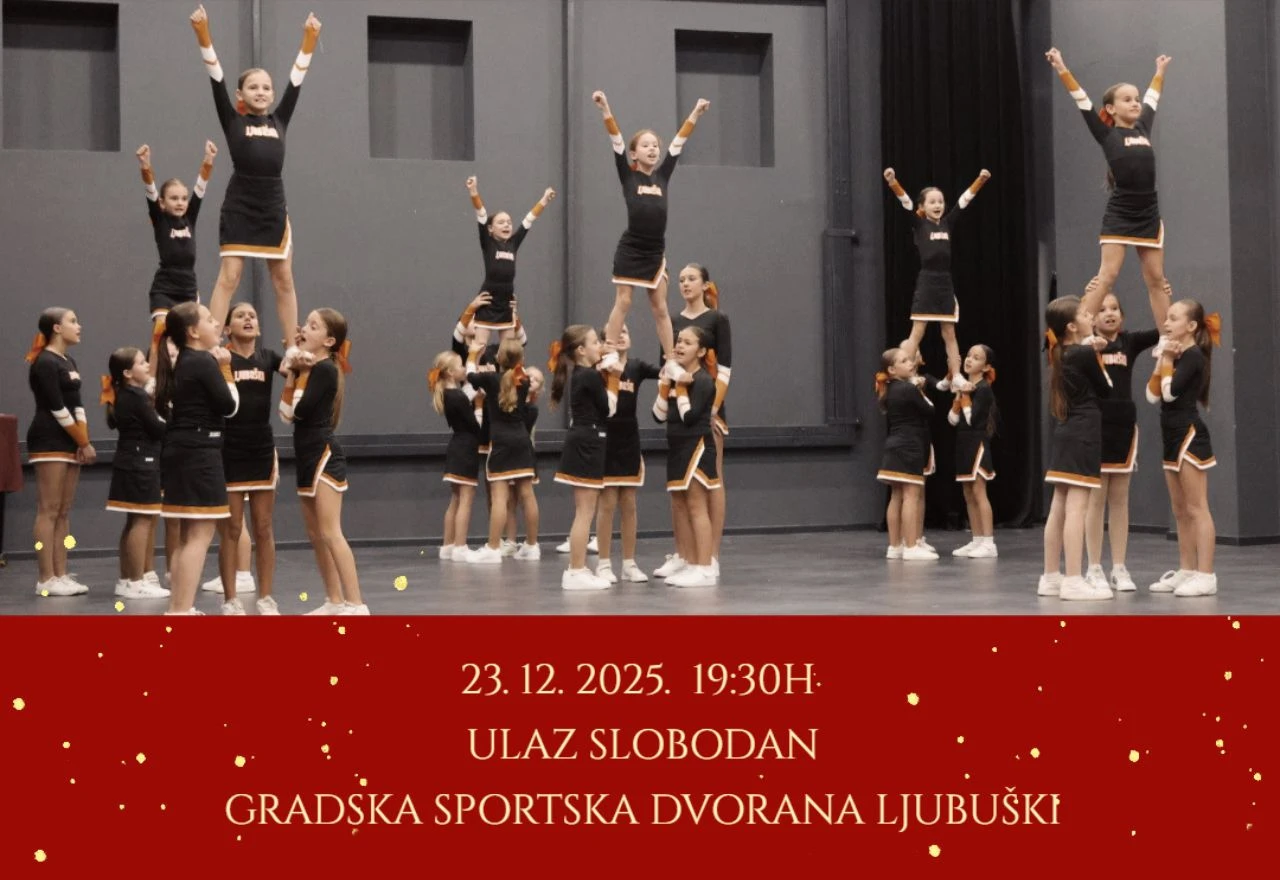 Više od 100 cheerleadersica na Božićnom Cheerleading Izazovu u Ljubuškom