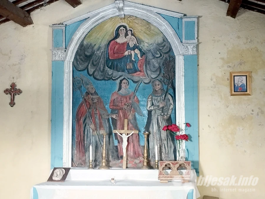 Oltarna slika u crkvici svete Lucije