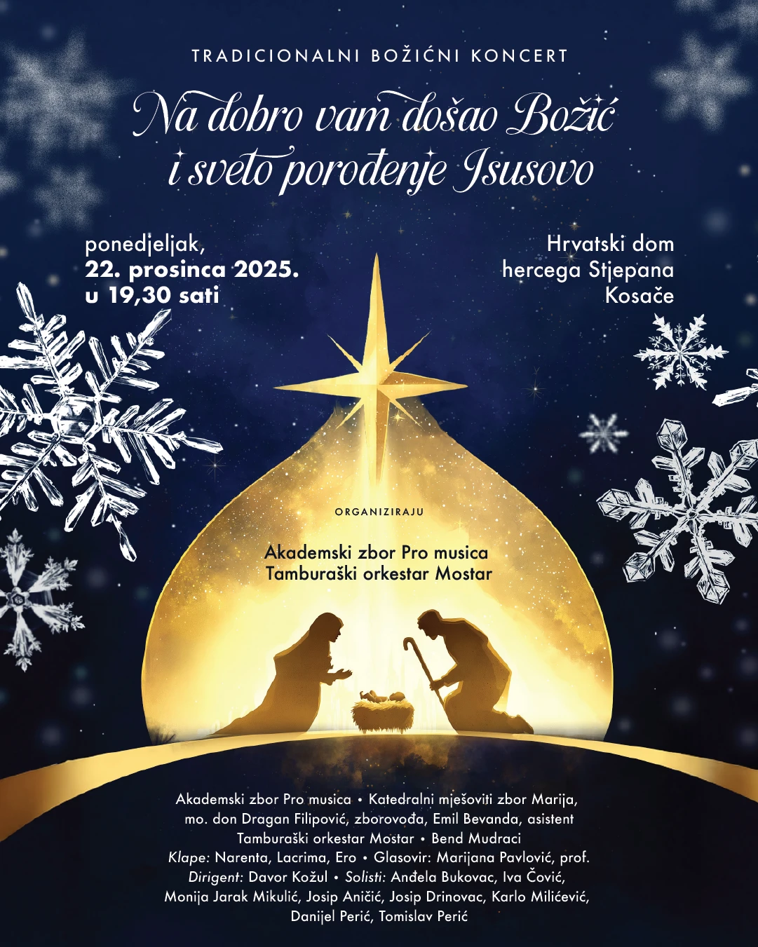 Mostar: Tradicionalni božićni koncert "Na dobro vam došao Božić"