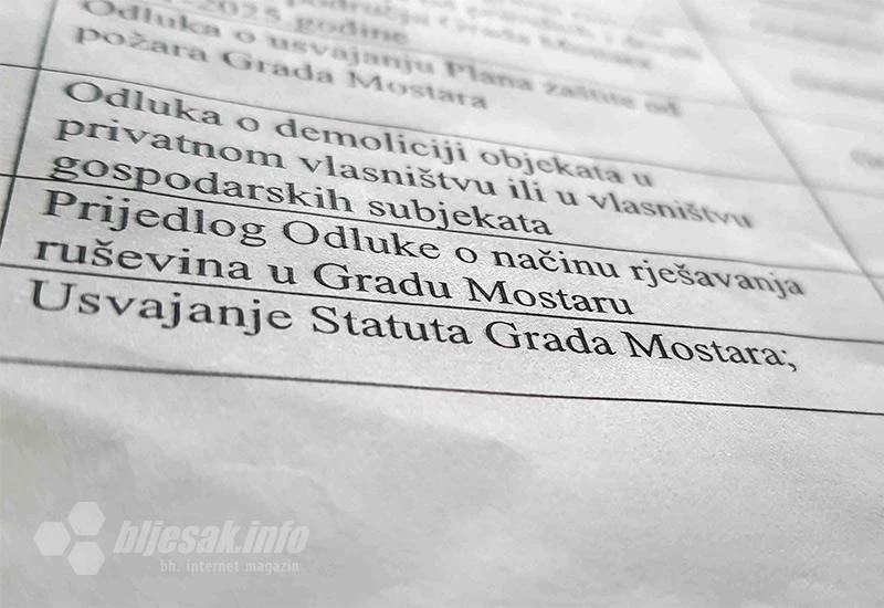 Zaboravljeni Statut opet prioritet mostarskog Vijeća