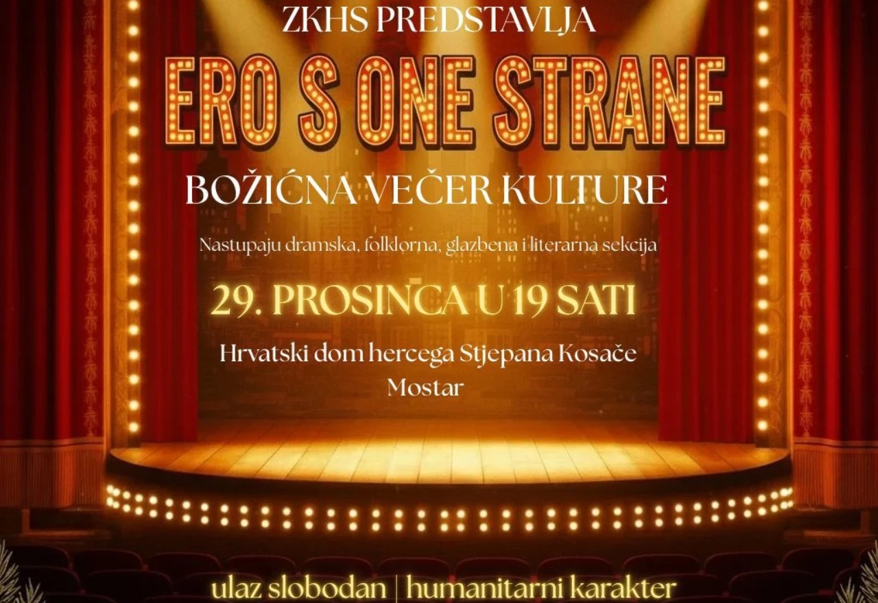 Mostar domaćin tradicionalne Božićne večeri kulture s humanitarnim ciljem