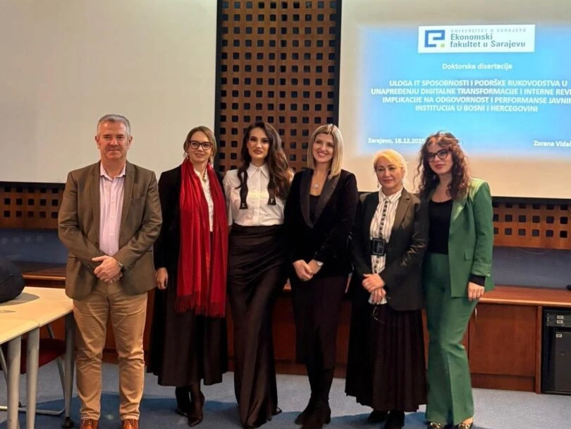Zorana Vidačak obranila doktorsku disertaciju o digitalnoj transformaciji javnih institucija u BiH