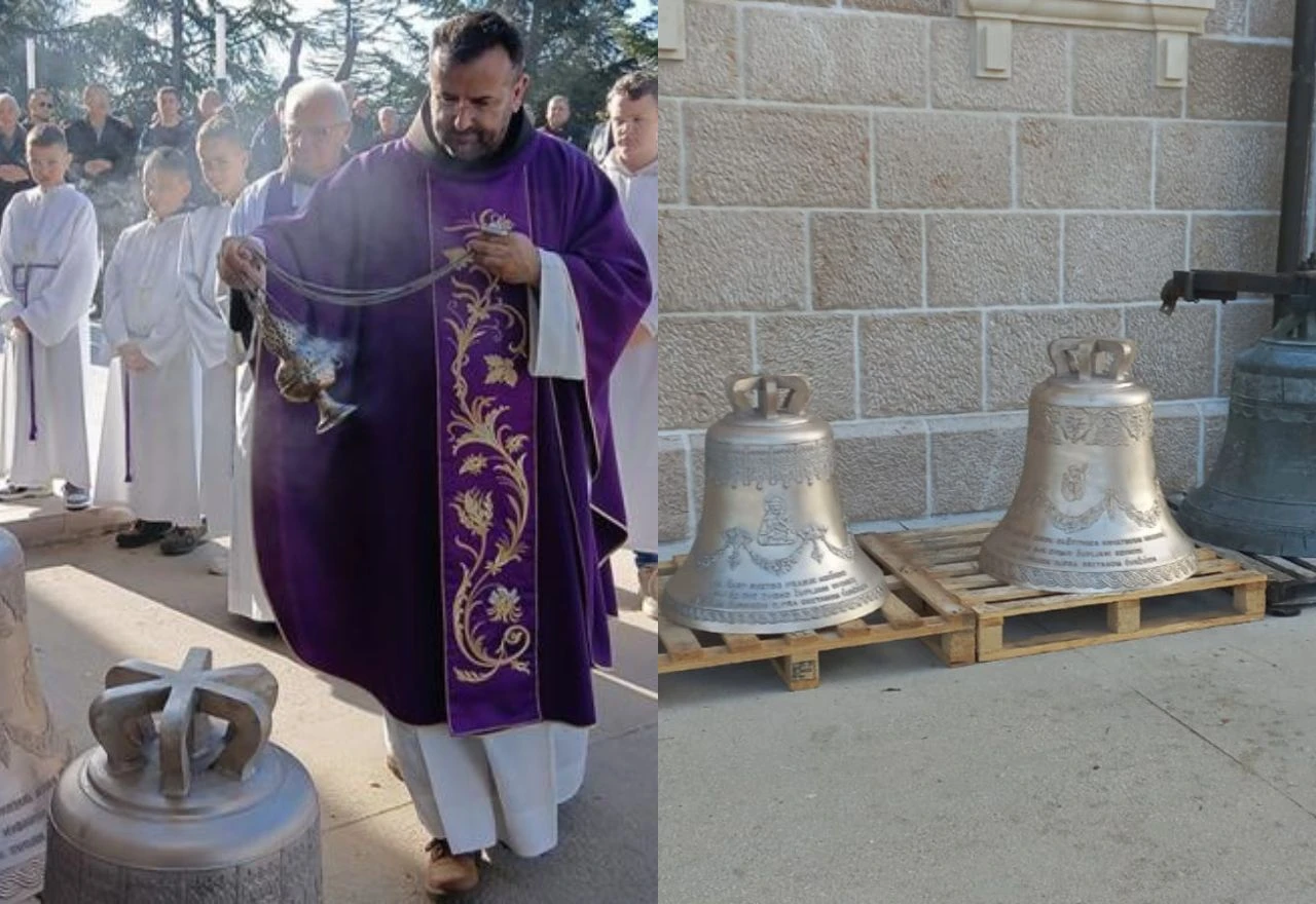 Tomislavgrad: Blagoslovljena dva nova zvona u Seonici, prvi put će zazvoniti na Cvjetnicu