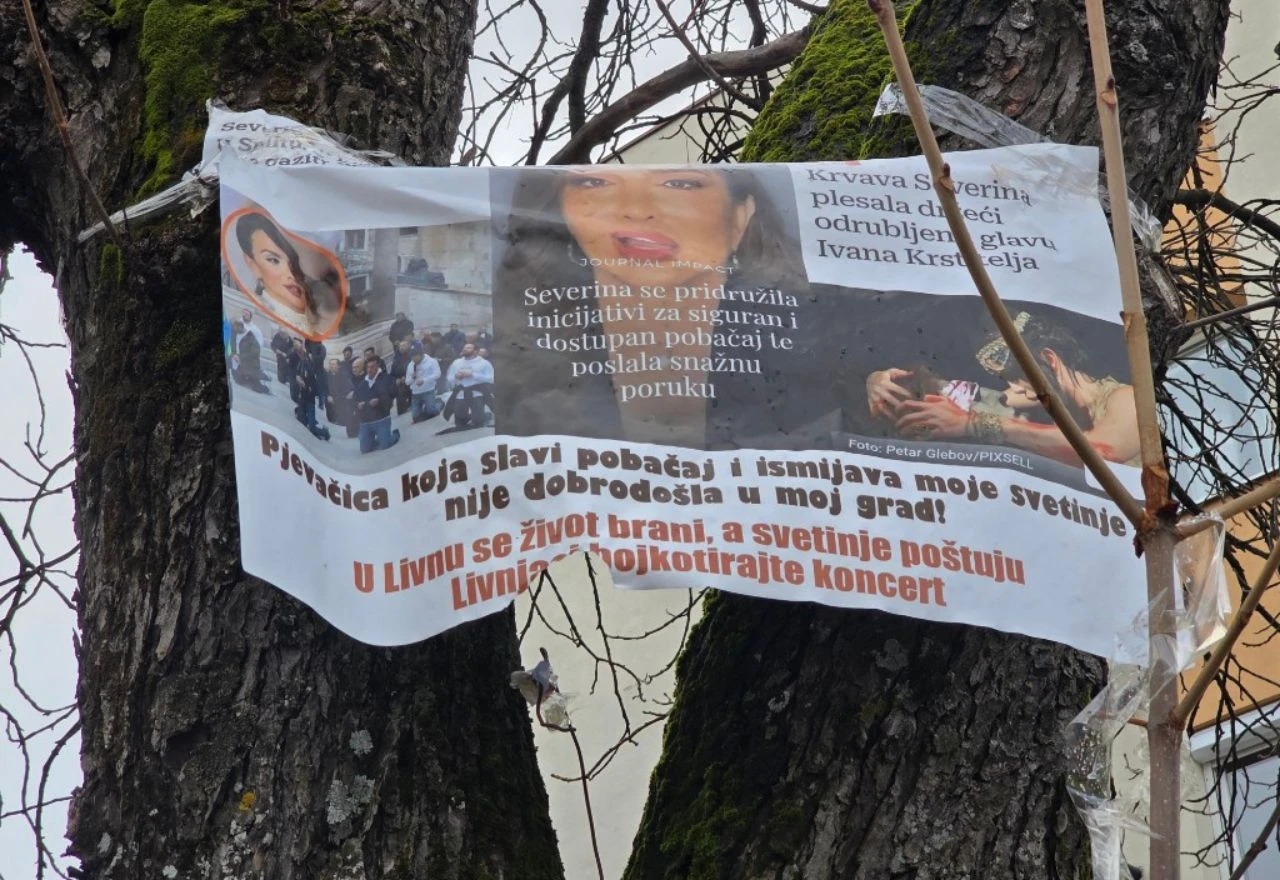 Pozivi na bojkot koncerta Severine u Livnu: Plakati osvanuli po gradu