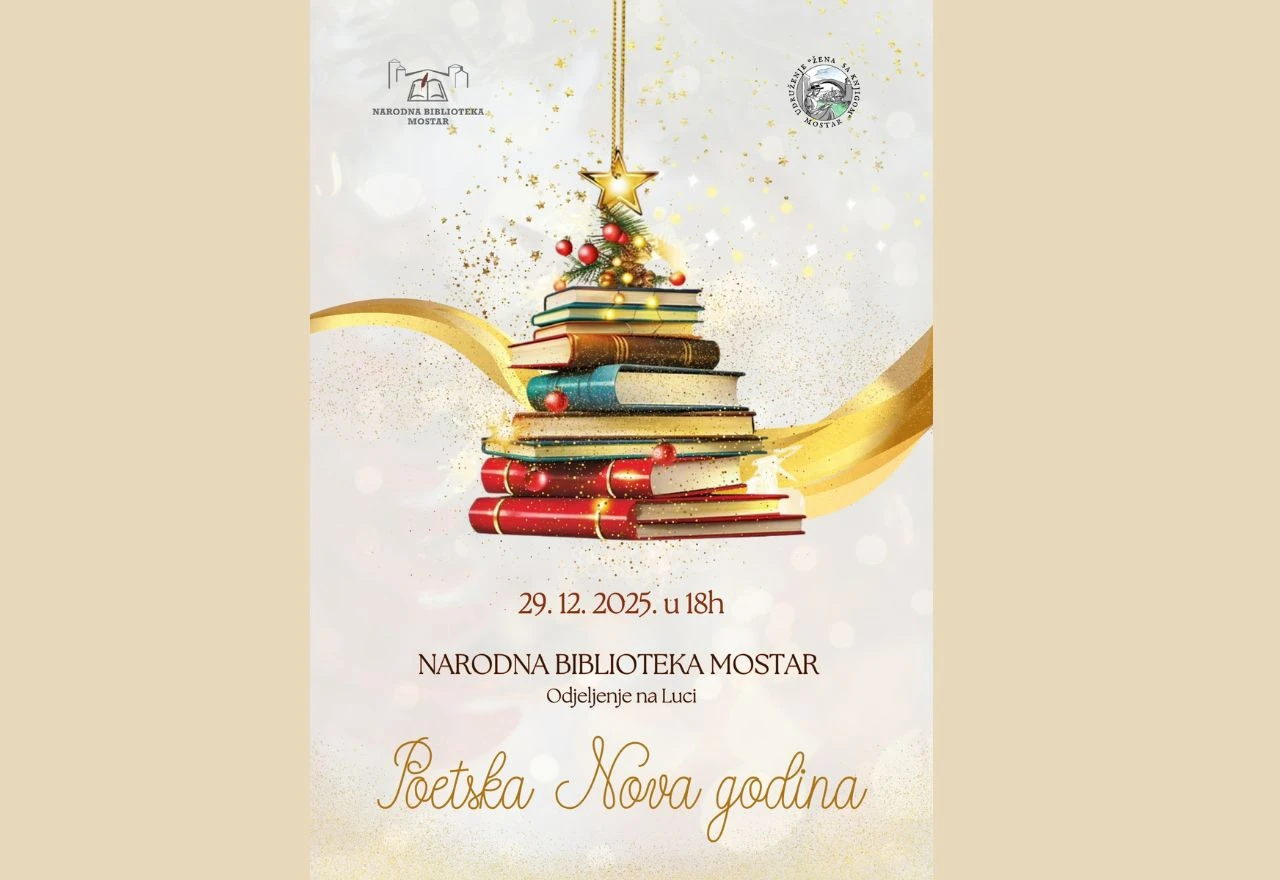 Ispratite staru godinu uz poeziju: "Poetska Nova godina" stiže u Mostar