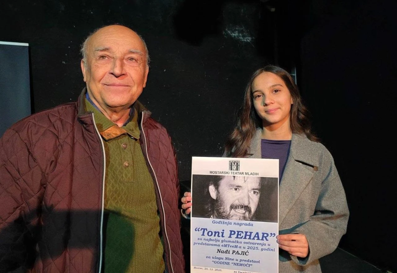 Dodijeljene nagrade "Toni Pehar": Mostarski teatar mladih najavio repertoar za 2026.