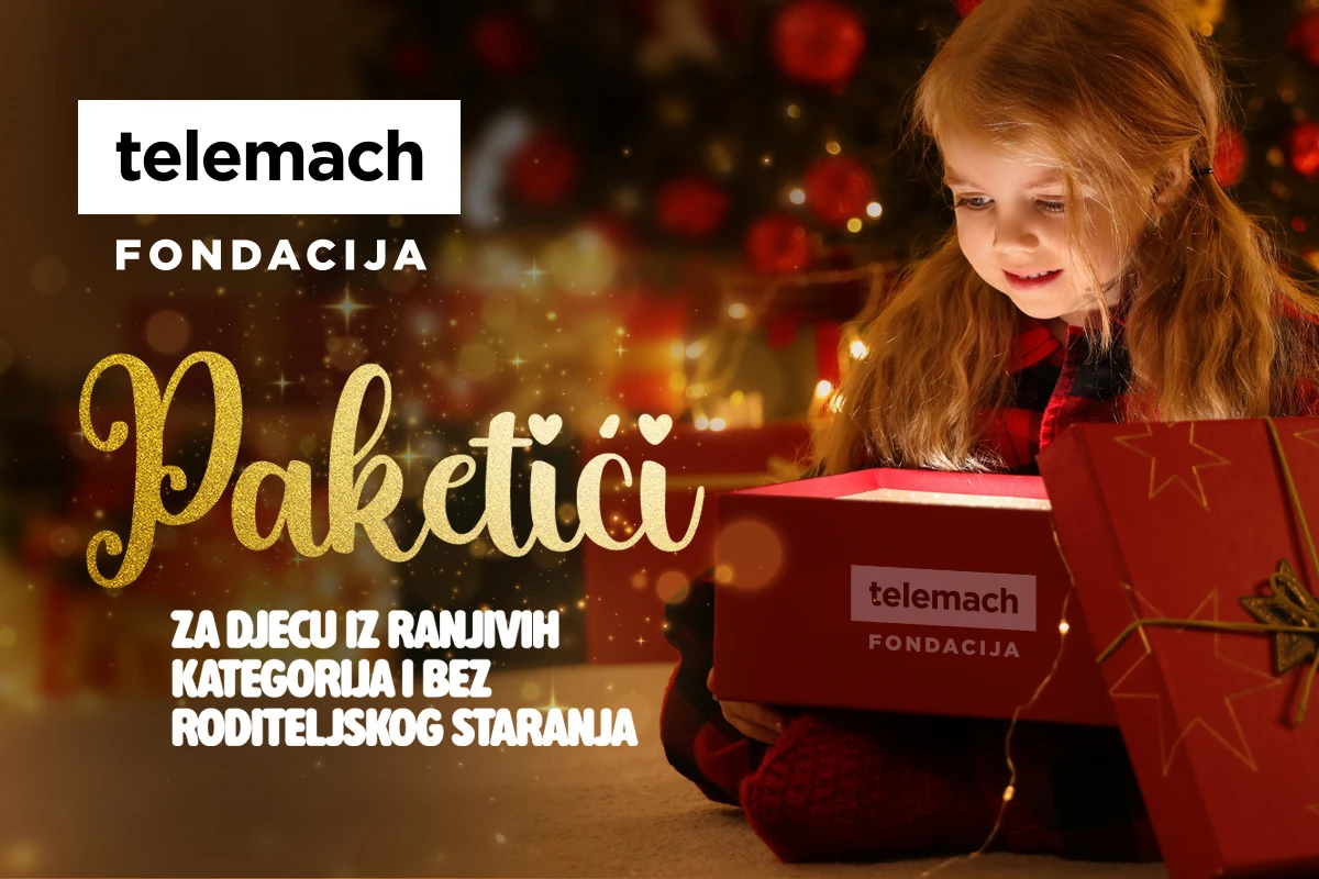Novogodišnjim paketićima Telemach uljepšao praznike 633 mališana u 14 gradova