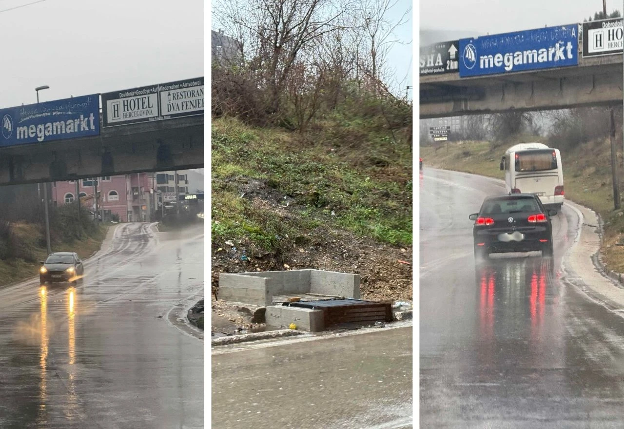 FOTO | Jedna glavobolja manje: Kroz sjeverni ulaz u Mostar se konačno može i po kiši