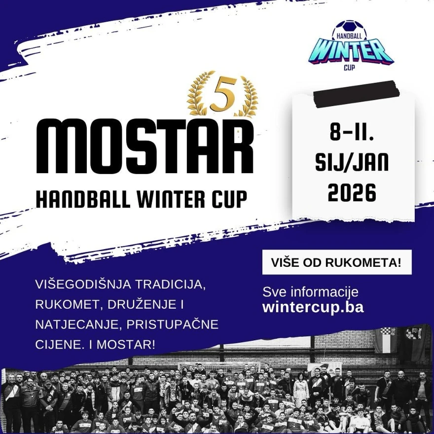V. Mostar Handball Winter Cup '26:  Mladi rukometaši stižu u Mostar