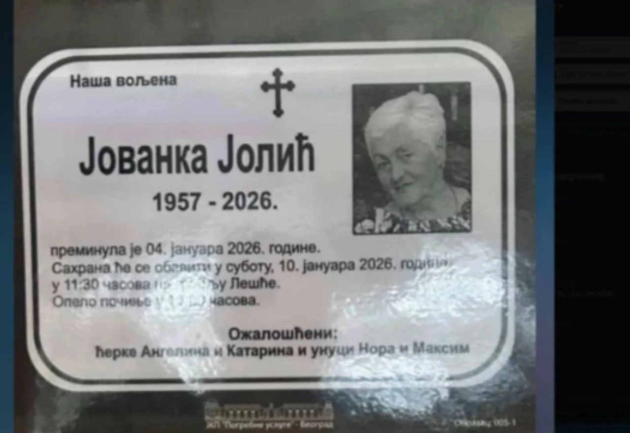 Preminula Jovanka Jolić