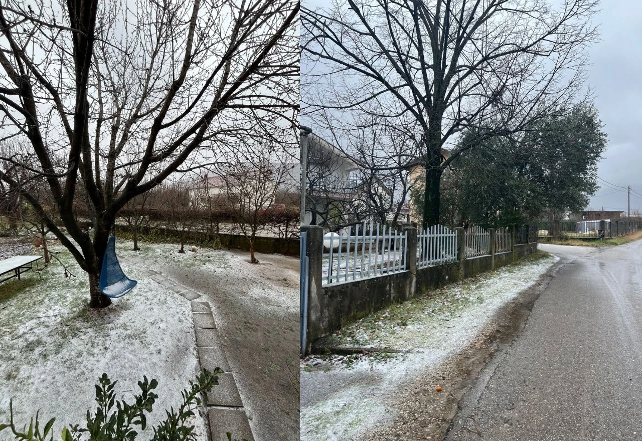 FOTO | Snijeg se spustio do Bijelog Polja: Večeras moguće pojačanje