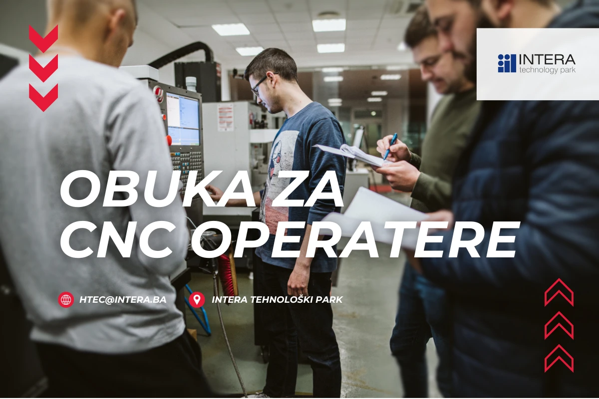 Do 80% subvencije za obuku CNC operatera u INTERA Tehnološkom Parku