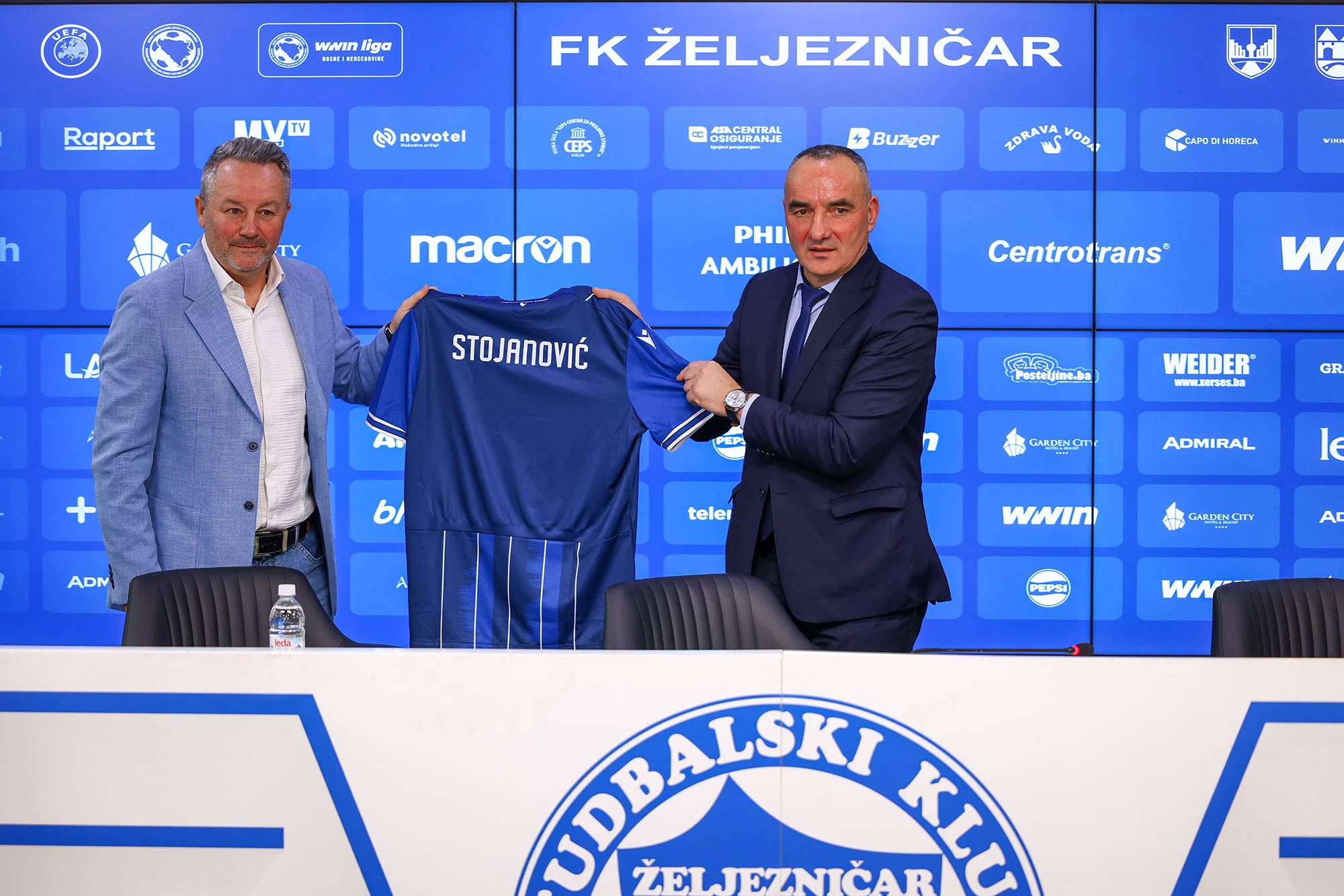 Željezničar predstavio novog trenera Stojanovića i novog predsjednika Upravnog odbora Nijaza Brkovića