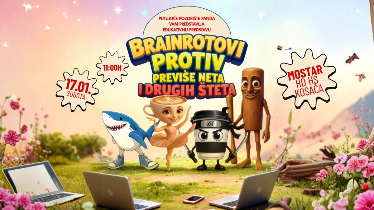 Brainrotovi protiv previše neta i drugih šteta - edukativna predstava za djecu