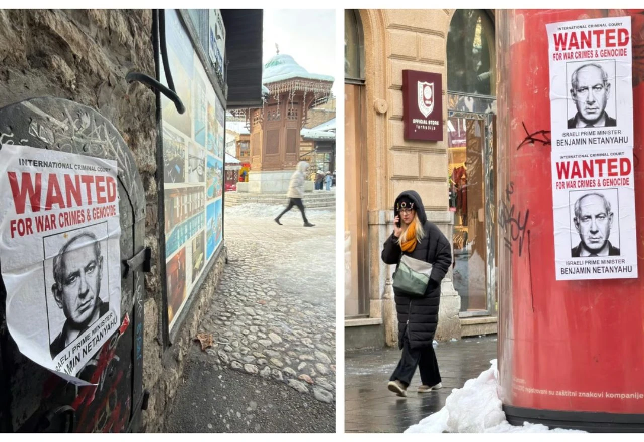 U Sarajevu osvanule "tjeralice" za Netanyahuom