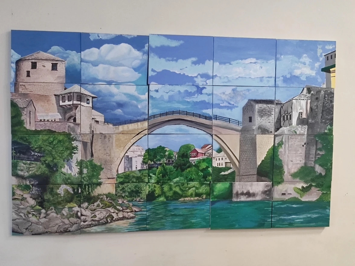 FOTO | Jedna slika, dvije države: Nikada se nisu sreli, a zajedno su naslikali Stari most