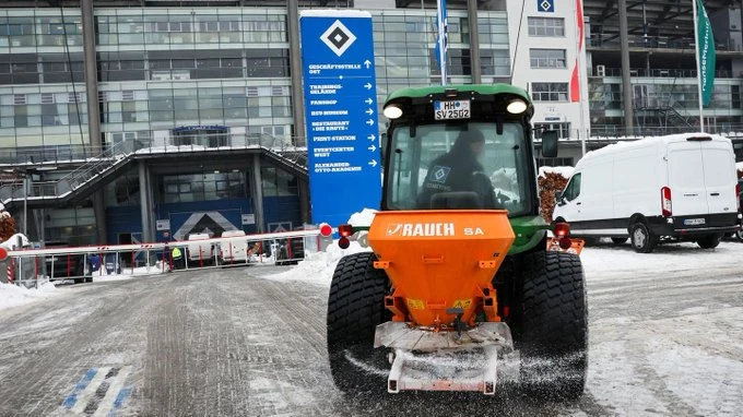 Snježno nevrijeme: Odgođena utakmica između HSV-a i Bayera
