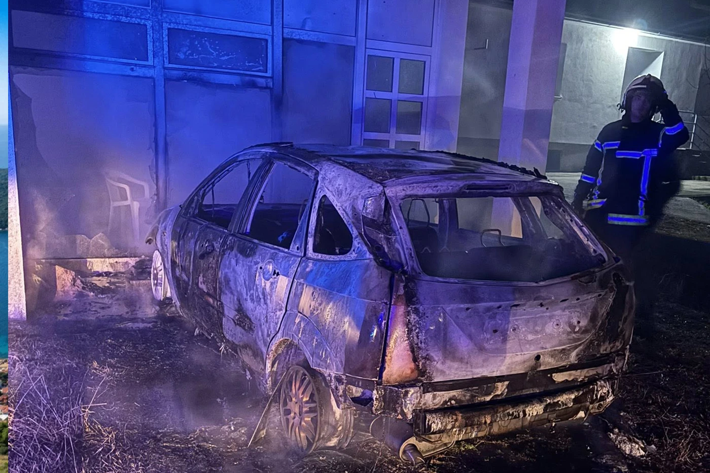 U Željuši kod Mostara vatra progutala automobil