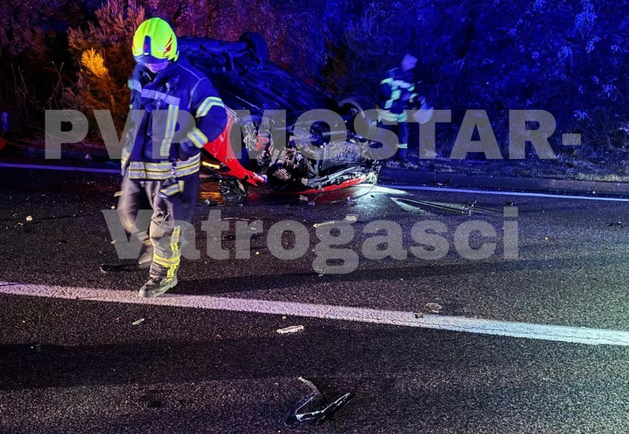 Žovnica: Automobil završio na krovu