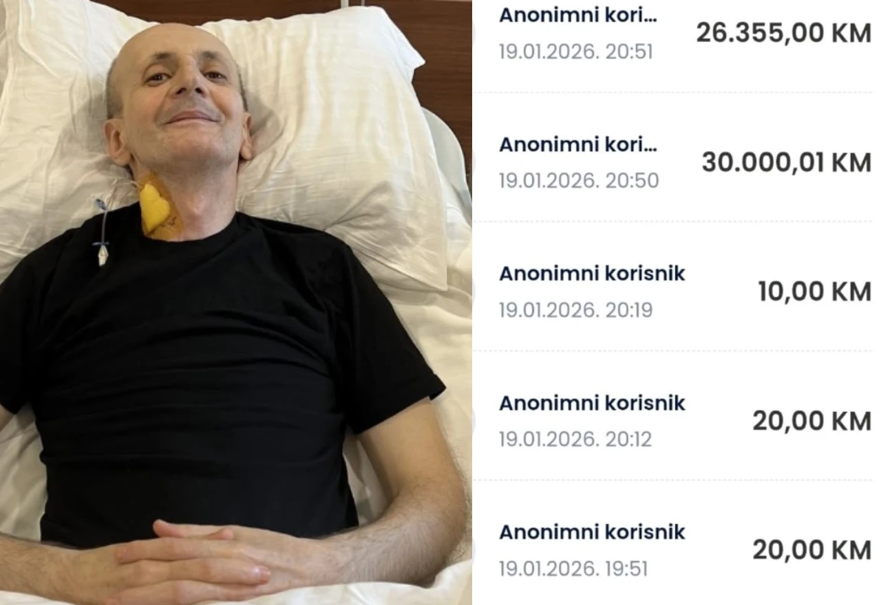 Anonimni donator uplatio 56 tisuća KM za liječenje