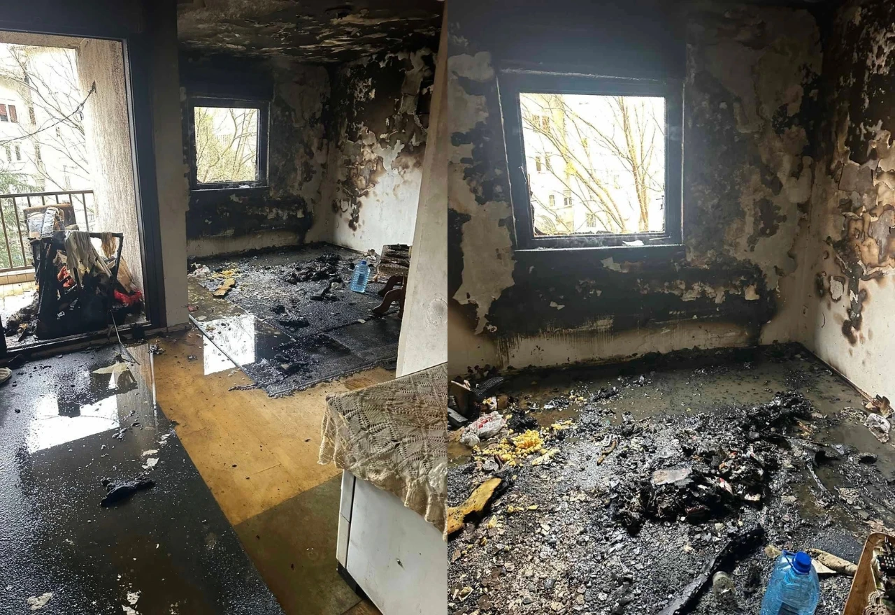 FOTO | Hrabri Mostarci spasili ženu iz gorućeg stana u Mahali