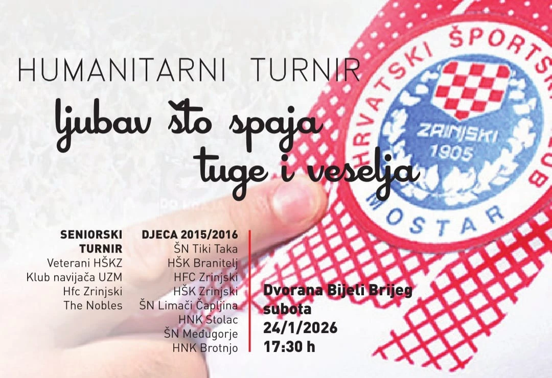 Ultrasi organiziraju humanitarni turnir za pomoć Mostarcima u potrebi