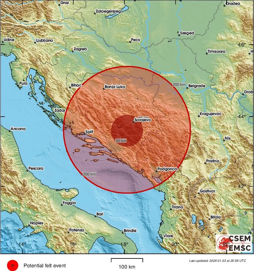 Potres prijavljen, ali nije potvrđen: EMSC pojasnio situaciju