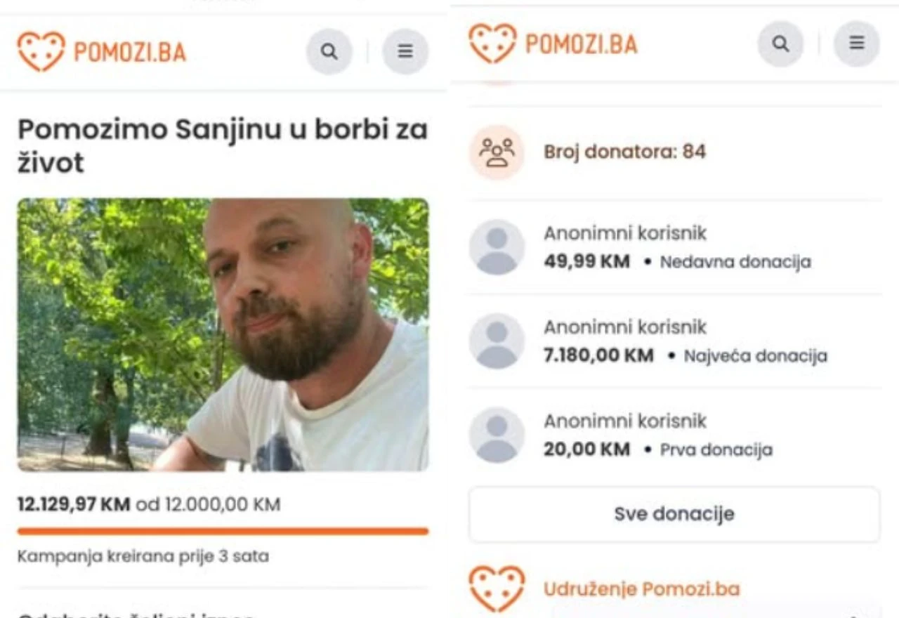 Skupljeno više od 12.000 za Mostarca: "Donacija od 7000 ostavi čovjeka bez teksta"
