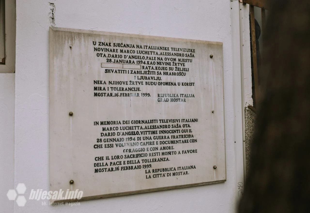 32. obljetnica pogibije talijanskih novinara u Mostaru