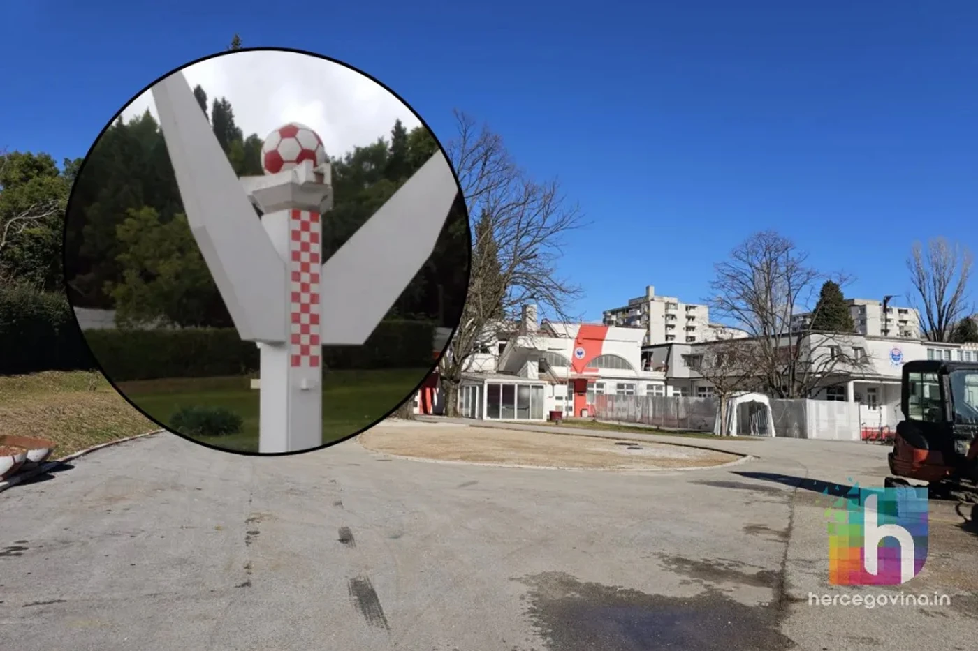 Srušen spomenik na Stadionu HŠK Zrinjski