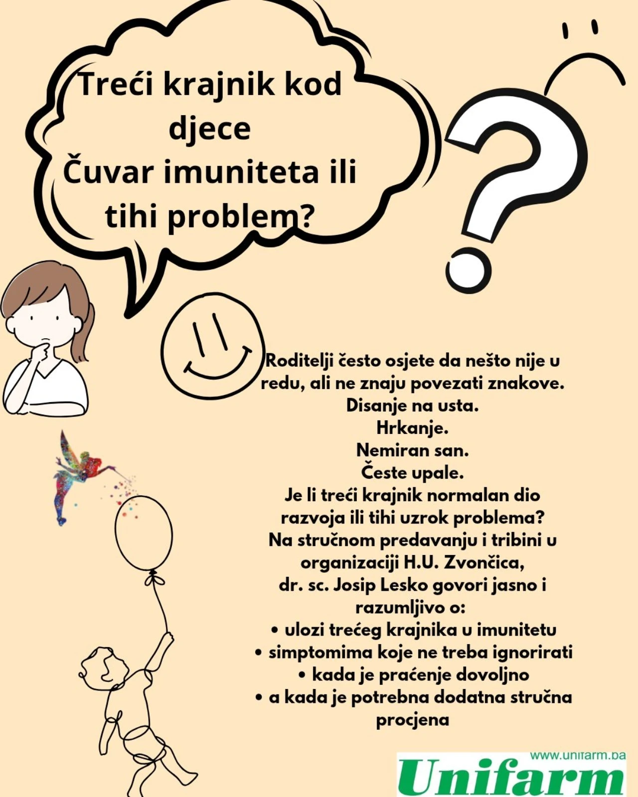 Predavanje dr. sc. Josipa Leske: Kad je treći krajnik čuvar imuniteta, a kad problem?