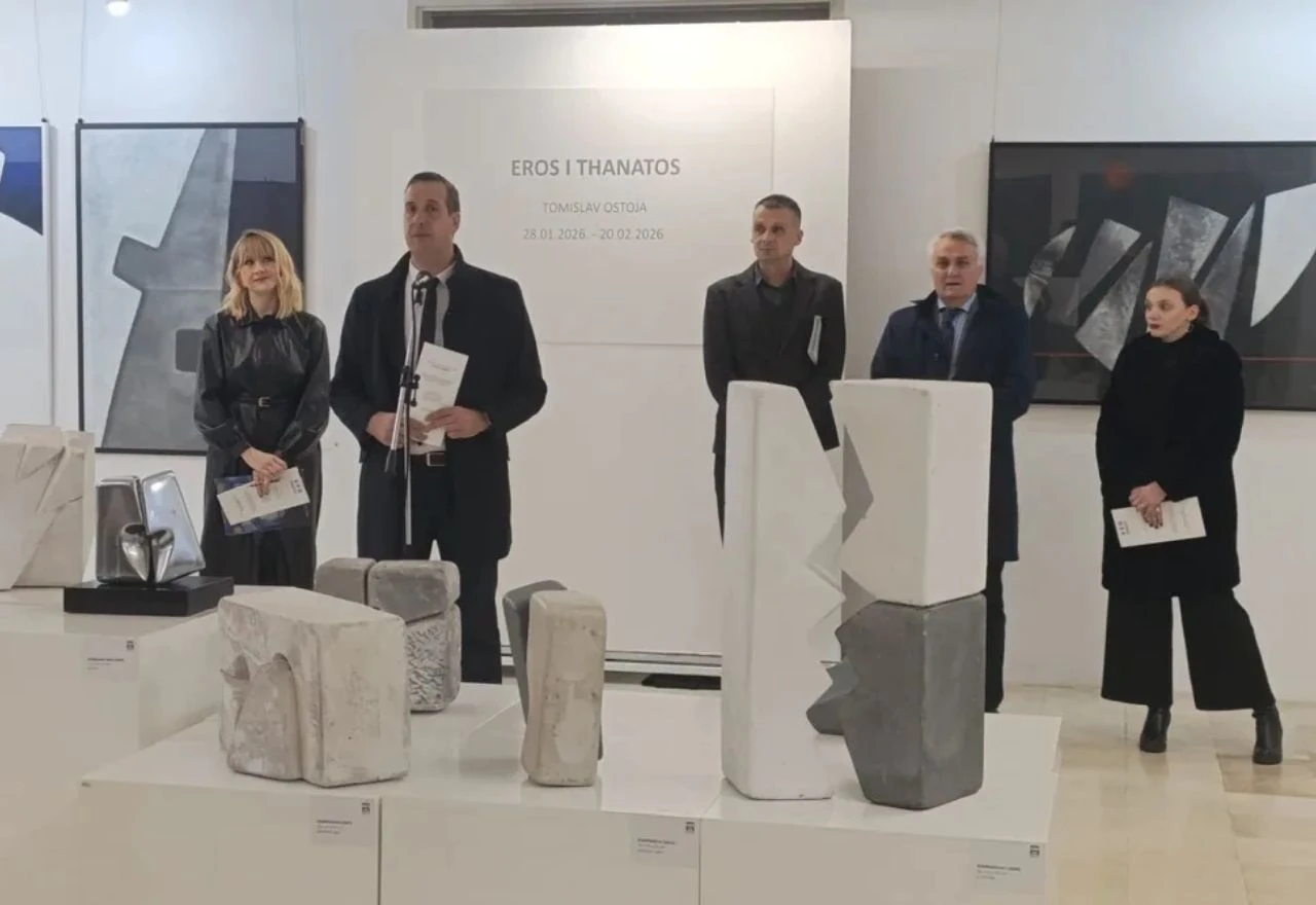 U Mostaru otvorena Napretkova izložba "Eros i Thanatos" Tomislava Ostoje