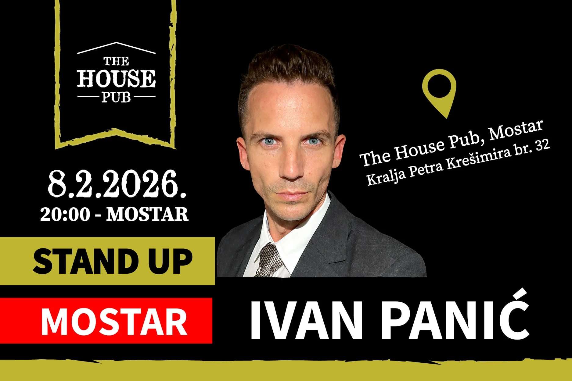 Viralna TikTok zvijezda i stand up komičar, Ivan Panić stiže u Mostar