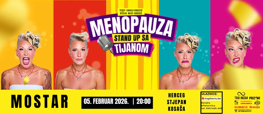 “MENOPAUZA” stand-up s Tijanom Dapčević!