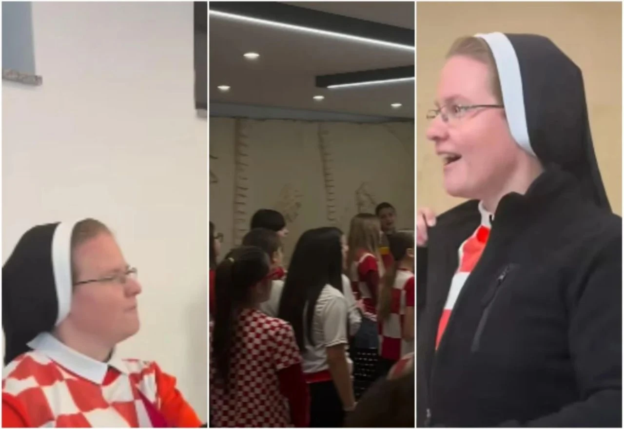 VIDEO | Emotivni prizori: Djeca i časna sestra pokazali kako se navija za Hrvatsku