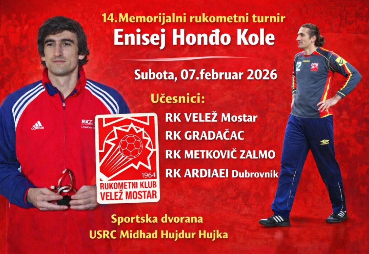 Rukometni spektakl u Mostaru: 14. Memorijalni turnir "Enisej Honđo Kole"