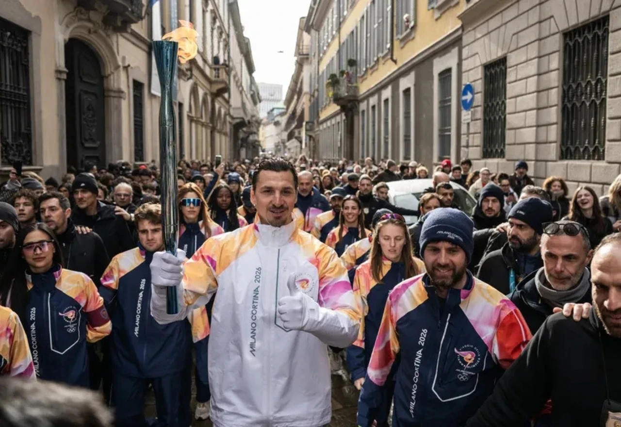 Ibrahimović nosio olimpijski plamen ulicama Milana