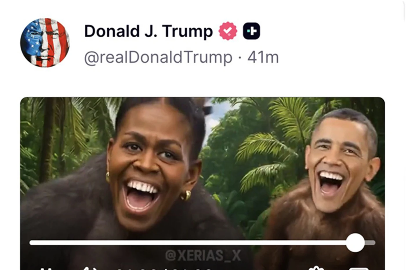 Trump o videu na kojem su Obame prikazani kao majmuni: "Neću se ispričati"