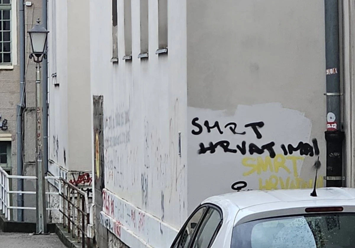 Još jedan sramotan grafit u Mostaru
