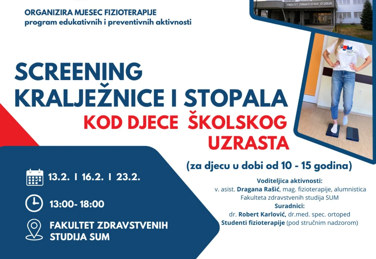 Mostar: Besplatan pregled kralježnice i stopala za djecu