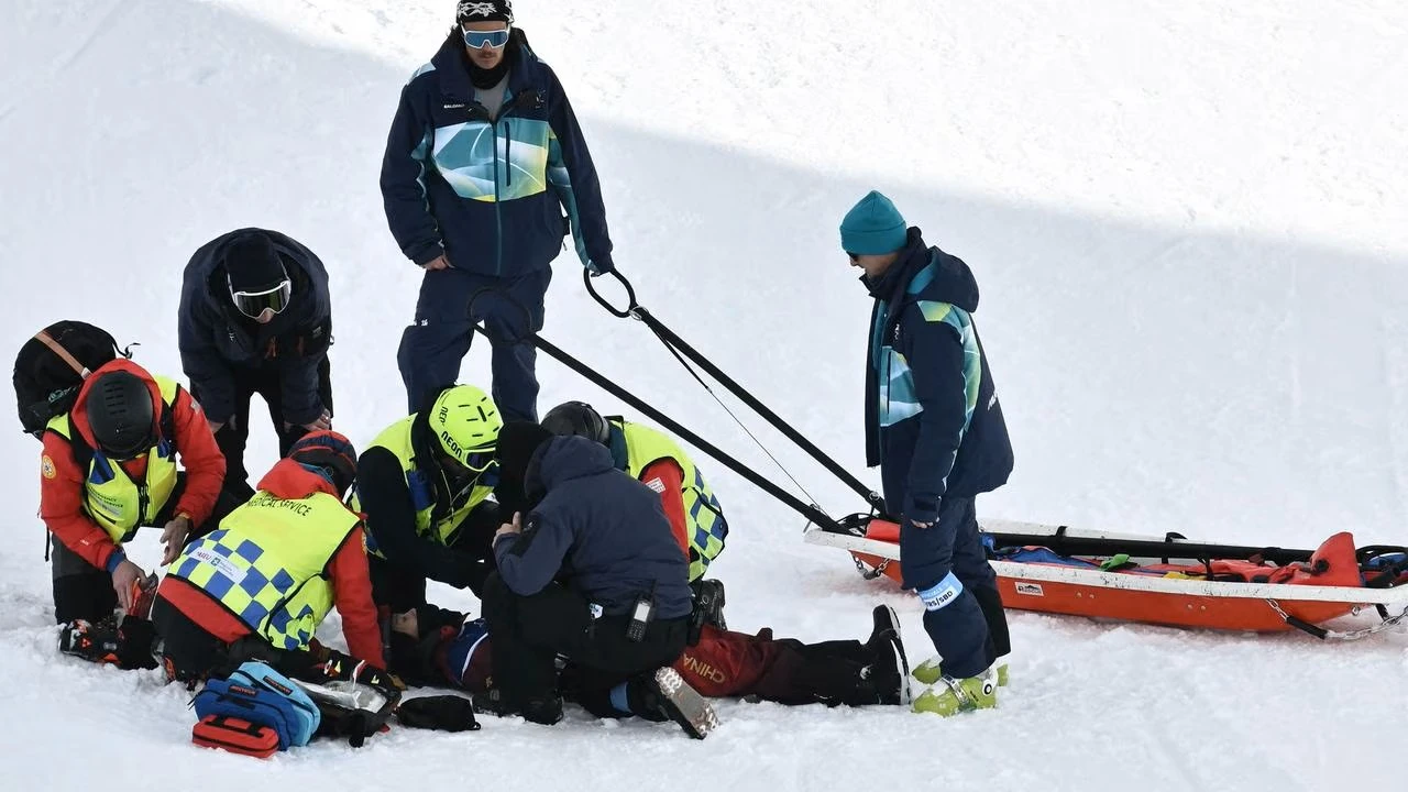 Težak pad Liu Jiayu u disciplini halfpipe