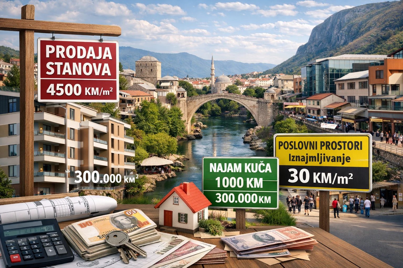 Stanovi, kuće i poslovni prostori: Kako se kreće tržište u Mostaru