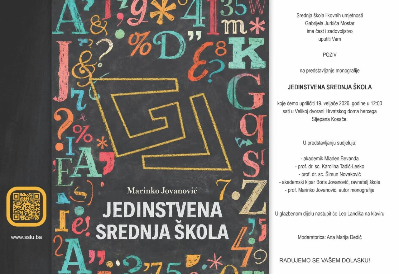 Predstavljanje monografije "Jedinstvena srednja škola" u Mostaru