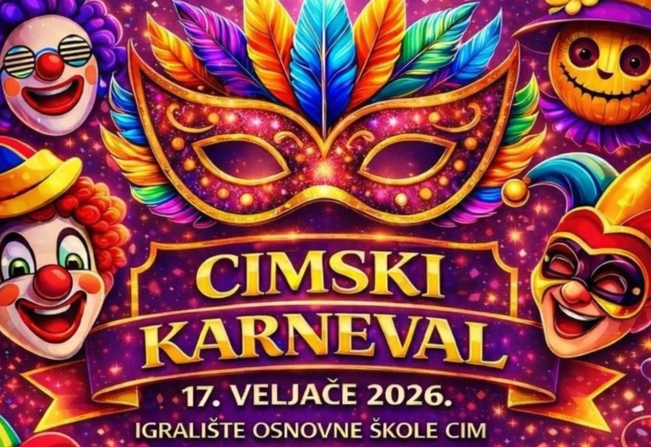 Cimski karneval okuplja djecu i roditelje uz maske, glazbu i nagrade
