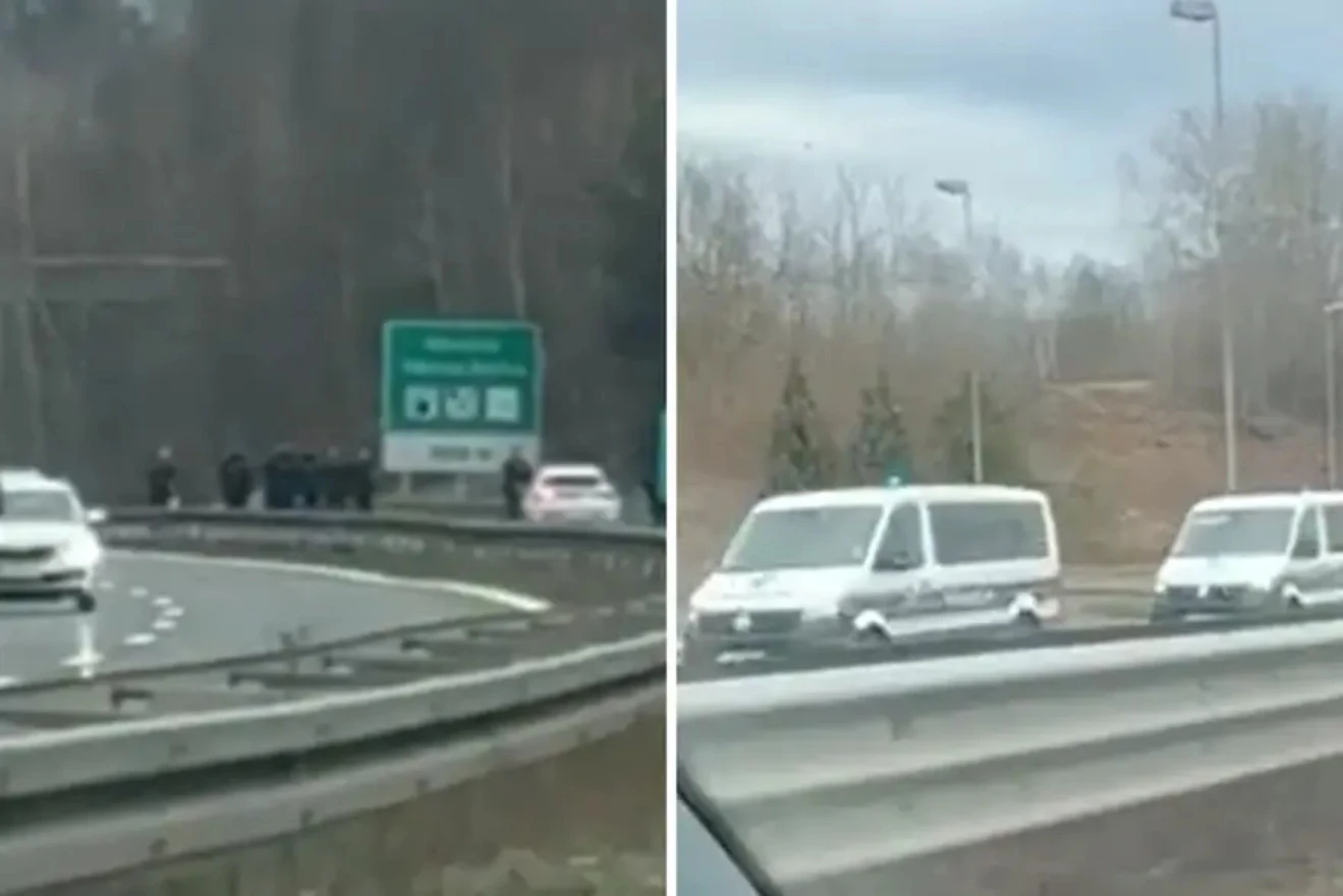 VIDEO | Blokirana autocesta A1, policija zaustavila vozila Ultrasa i Torcide