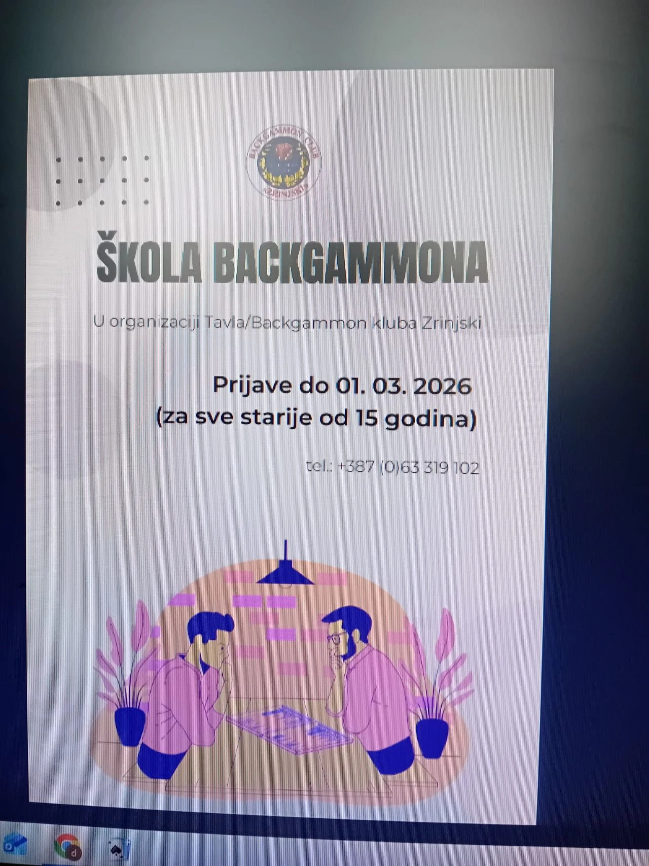 Najbolji igrači iz regije podučavat će nove generacije igrača backgammona u Mostaru