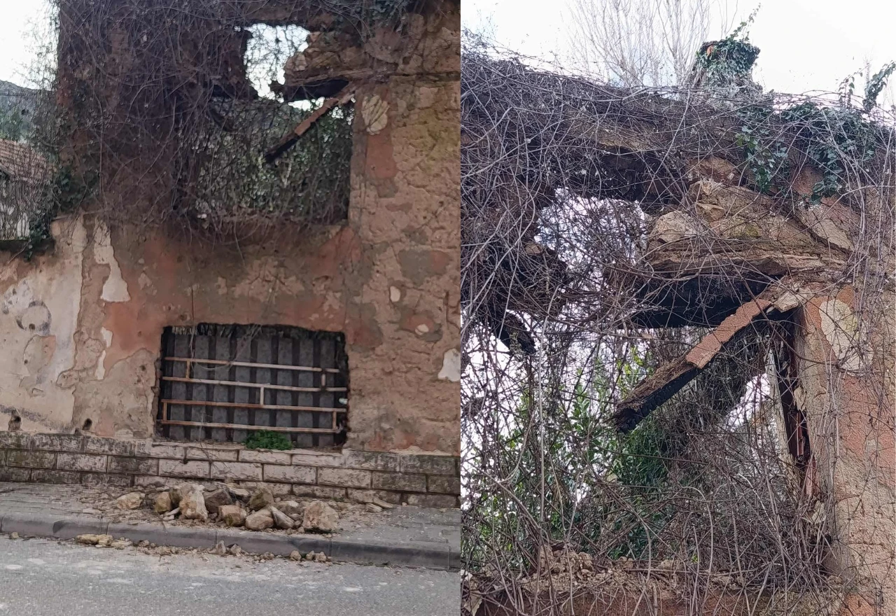 FOTO | Zid se obrušava u blizini škole: Mještani zvali policiju zbog ruševine