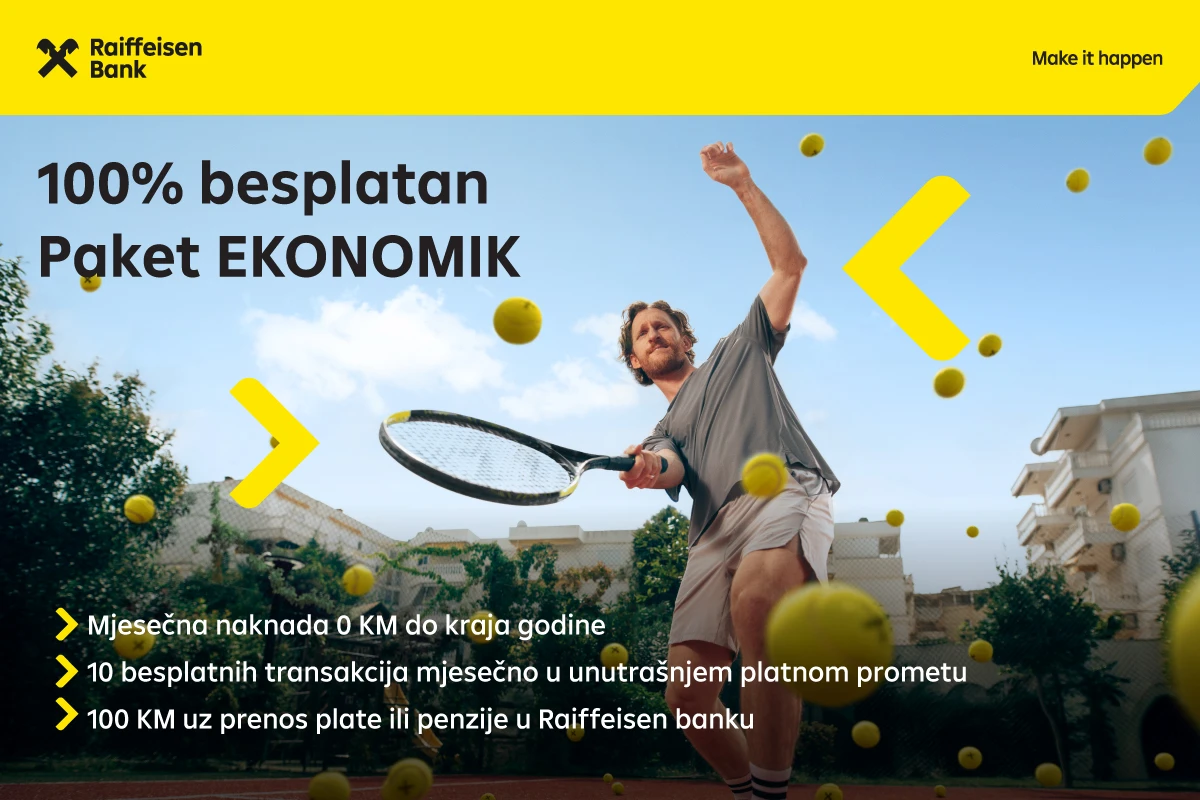 Brzo i jednostavno uz Raiffeisen besplatan paket usluga